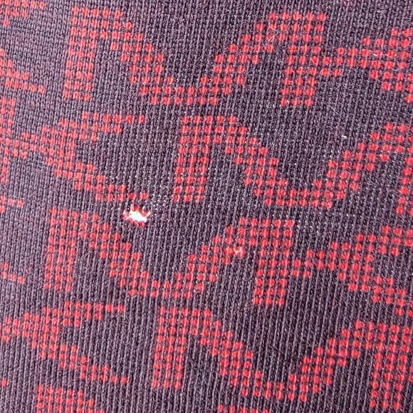 Michael Kors Men's Red & Black Signature Logo Monogram Polo Shirt Size Medium - Picture 9 of 9